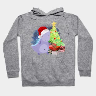 Treesaurus: a Dinosaur Christmas Hoodie